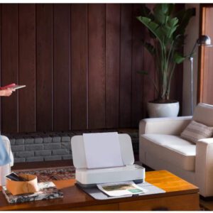 HP Tango X Smart Home Drucker in deinem Wohnzimmer